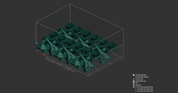 מדפסת תלת מימד 3D Systems ProJet MJP 2500 IC תוכנת הפעלה