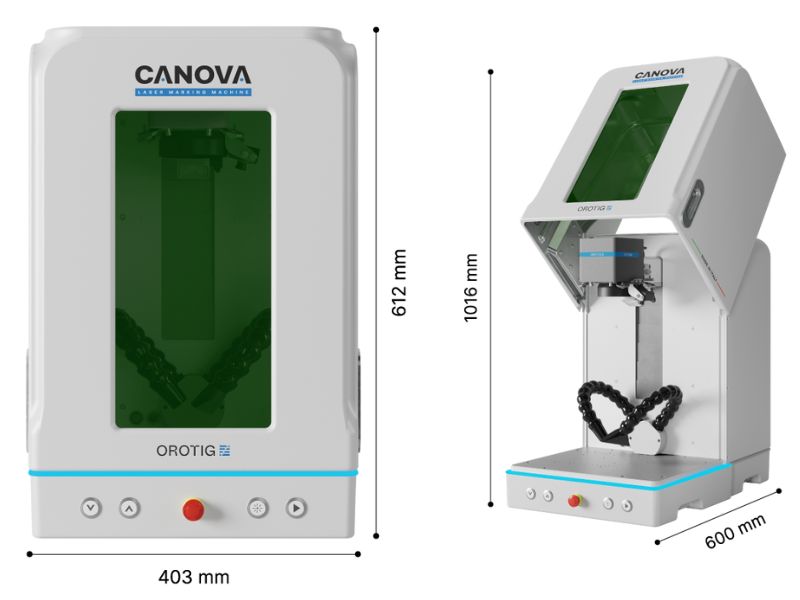 מכונת לייזר Canova - לסימון וחריטה.